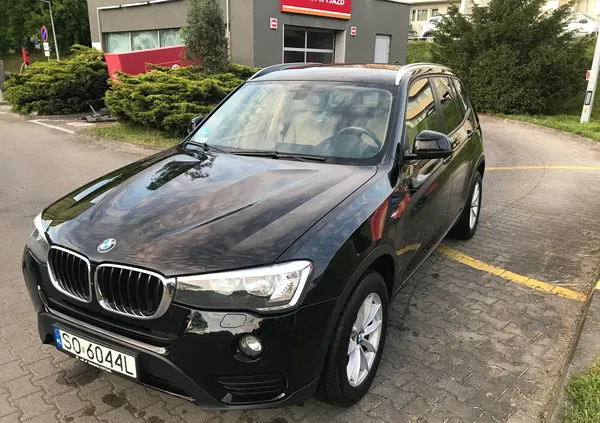 bmw x3 sosnowiec BMW X3 cena 76000 przebieg: 165560, rok produkcji 2014 z Sosnowiec